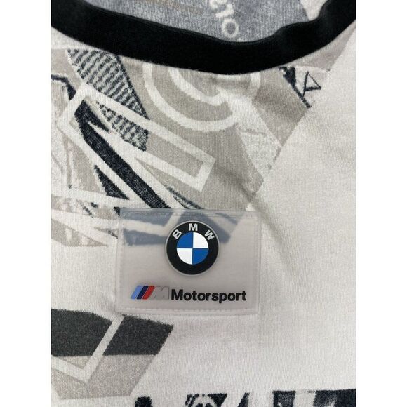 Puma BMW Motorsport All Over Print Graphic T-shirt Men Medium Short Sleeve - Picture 2 of 6